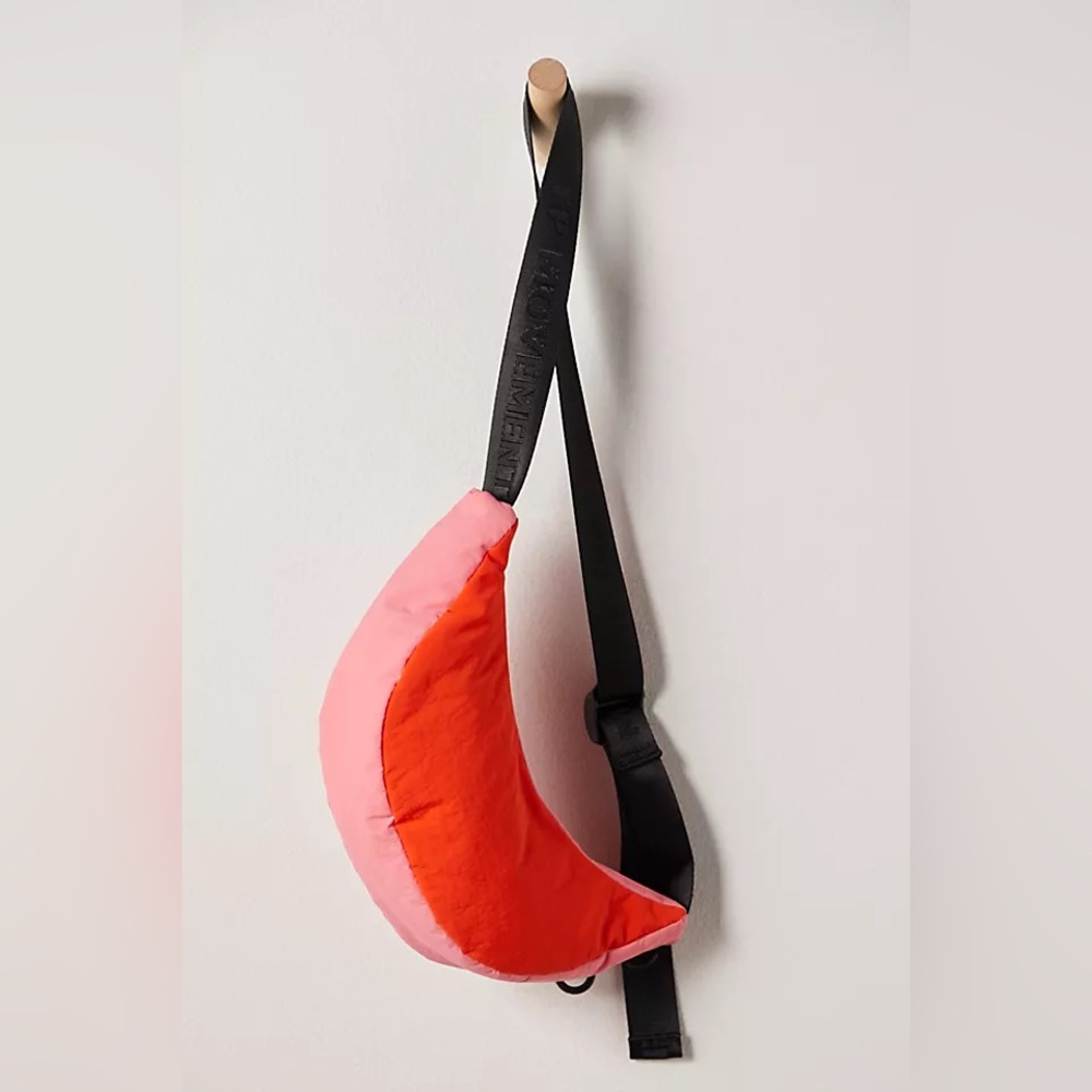 Free People Pink and Orange Crescent Crossbody Sling Bag🩷 - Picture 3 of 5